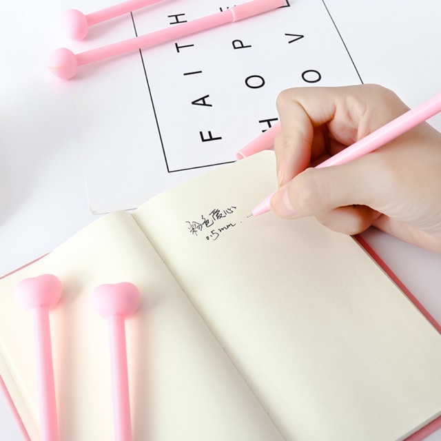 

NY Store 1kg118 Pena Pink Love Pen Alat Tulis Pulpen Bentuk Hati Girlfriend Pacar Youleehuang ATK