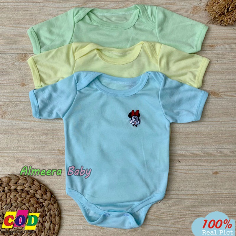 3 PCS Jumper Bayi Jumsuit Bayi Baru Lahir Usia 0-6 Bulan Almeera Baby and Kids