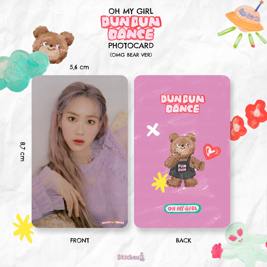 Photocard Oh My Girl Dun Dun Dance (OMG Bear Ver)