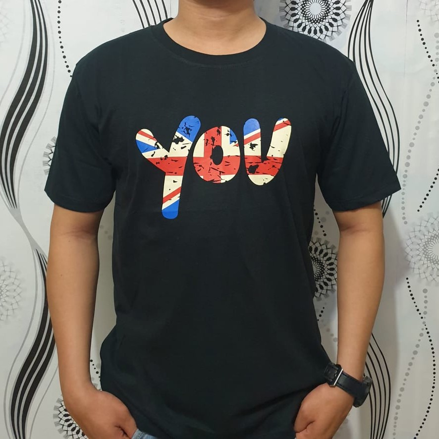 PROMO!!!KAOS PENDEK PRIA/T-SHIRT DISTRO HARGA MURAH/KAOS MOTIF YOU/KAOS KEREN