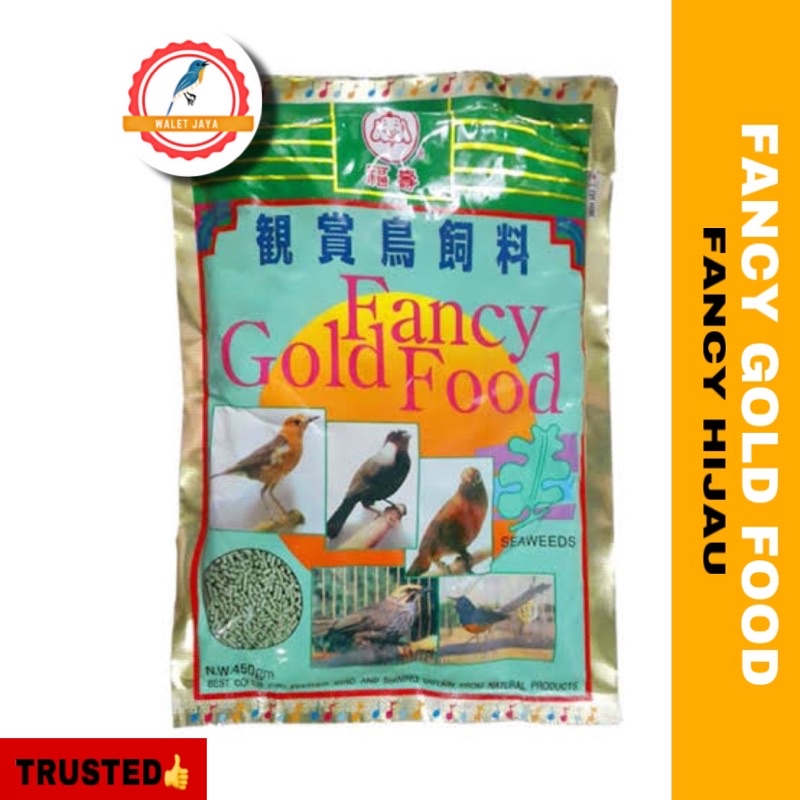 FANCY GOLD FOOD FANCY HIJAU PAKAN BURUNG KICAU 450GR PAKAN BURUNG MURAI KACER