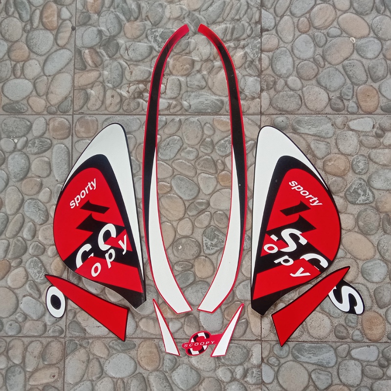 stiker striping motor scoopy  sporty 2022