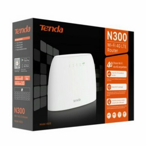 Tenda 4G03 3G/4G N300 Wi-Fi 4G LTE Router