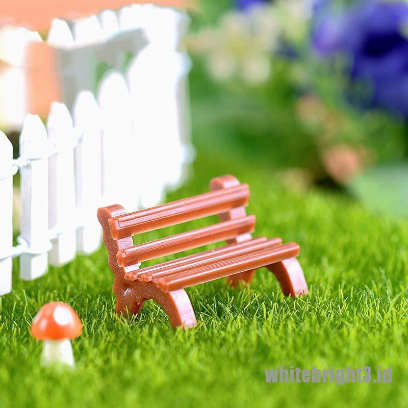(white3) Miniatur Bangku Putih Untuk Dekorasi Rumah / Hadiah Pernikahan