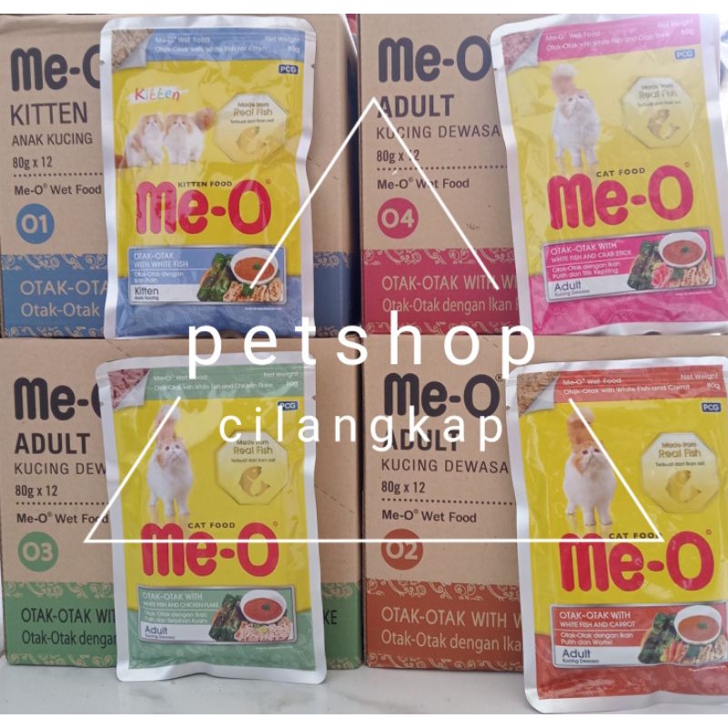 meo sachet 80gram meo pouch all varian makanan kucing basah