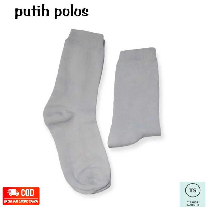 Kaos Kaki Putih dan Hitam Polos Anak TK SD || Kaos Kaki Pendek Anak