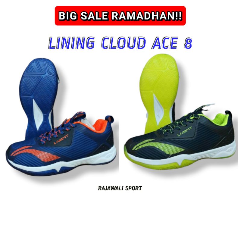PROMO RAMADHAN Sepatu Badminton Lining Cloud Ace G8 Original