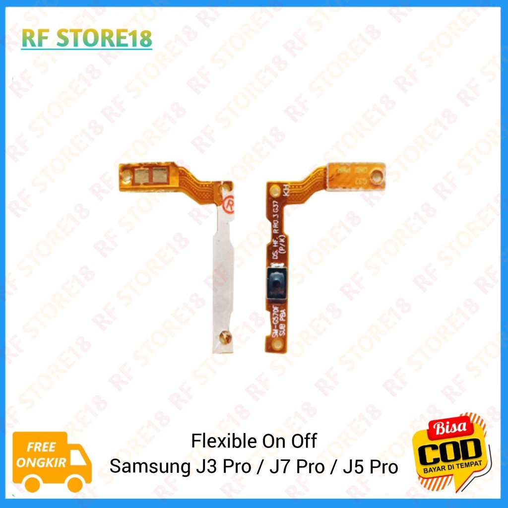 SAMSUNG J3 PRO / J330 ORIGINAL 100% - Flexible Tombol Power On Off Flexible On Off Samsung Galaxy J3