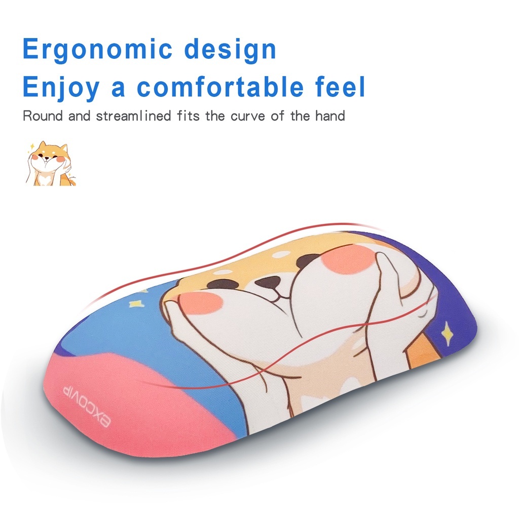 Mouse Pad Bahan Silikon Desain Ergonomis Nyaman Untuk Gaming