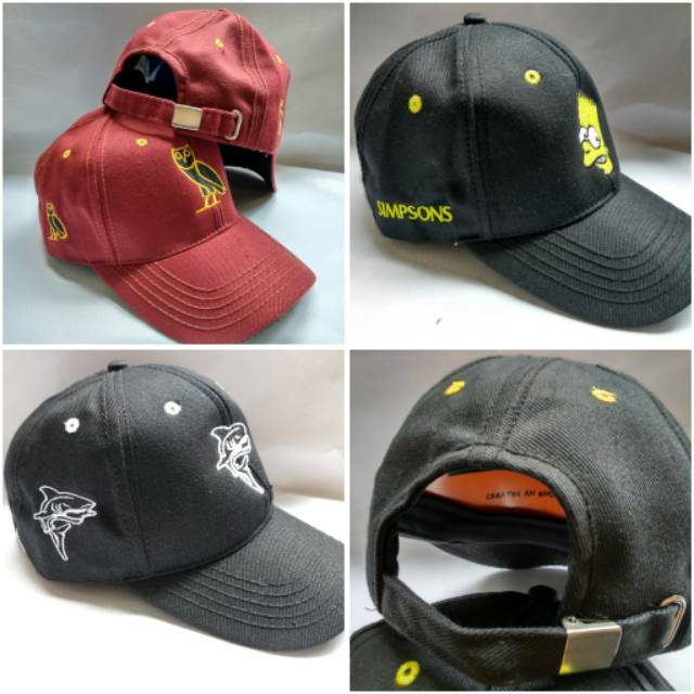 Topi Baseball bordir clip besi