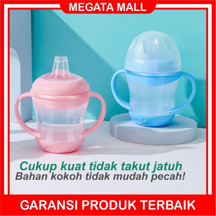 ♫ Megata ♫ A119 Botol Minum Bayi Anti Tumpah BPA Free Gelas Anak Balita Training Cup Baby Import