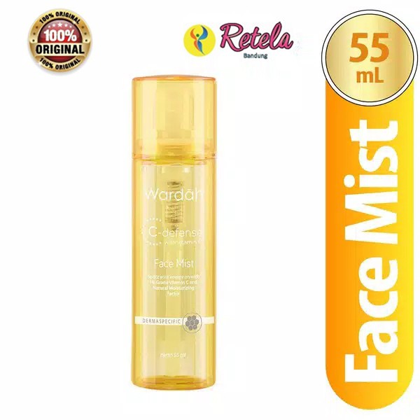 Wardah C-Defense Face Mist 55Ml / Face Spray / Pelembab Wajah / C Defense / Vit C