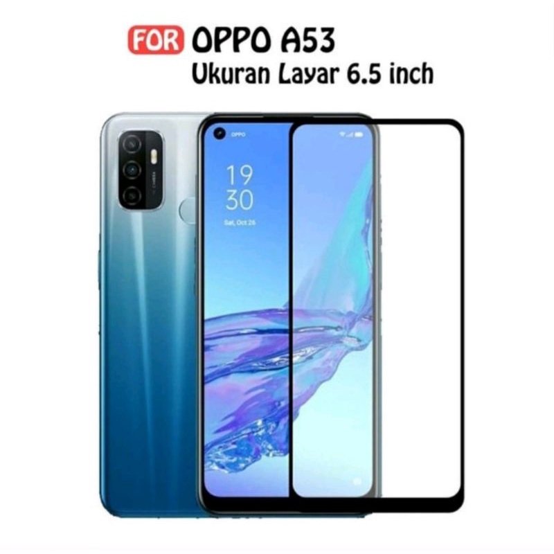 OPPO TEMPERED GLASS 5D FULL COVER A33 2020 A3S A53 A7 A9/A5 2020 A1K A31 A5S A92 A15 temper A57 2022 A16 A17 A54 A55 A74 4G 5G A77S A77 A95 F9 A12 RENO 2F 4 4F 5 5F 6 7 7Z 8 8Z TG TEMPER ANTI GORES PELINDUNG LAYAR SCREEN GUARD PROTECTOR A17K 8T A58 A78