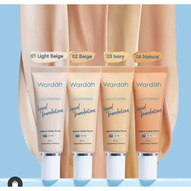 Wardah Lightening Liquid Foundation - Mencerahkan dan Meratakan Warna Kulit Dengan SPF 30