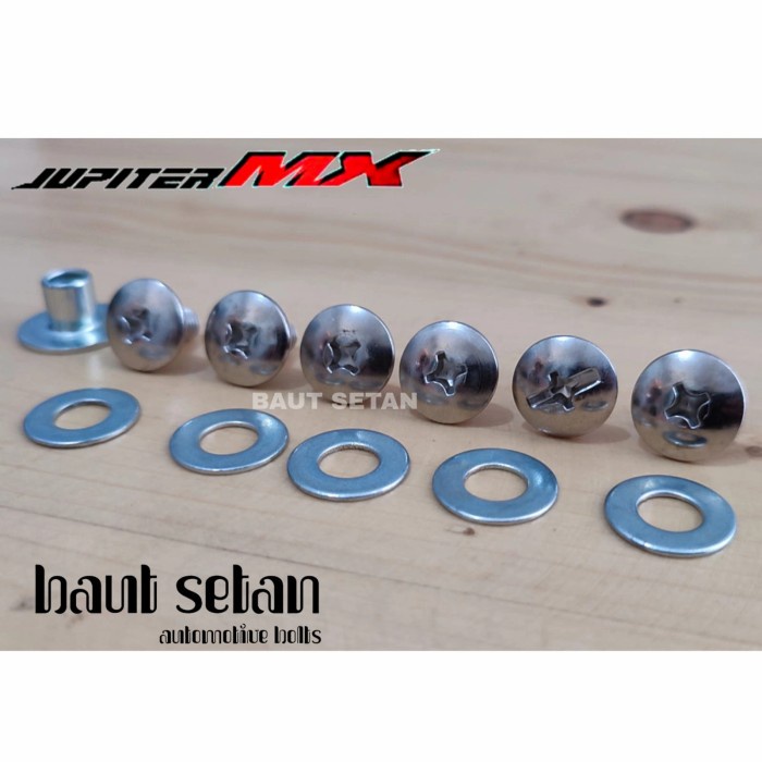 Baut fullset cover tutup knalpot Jupiter MX 135 2009-2014