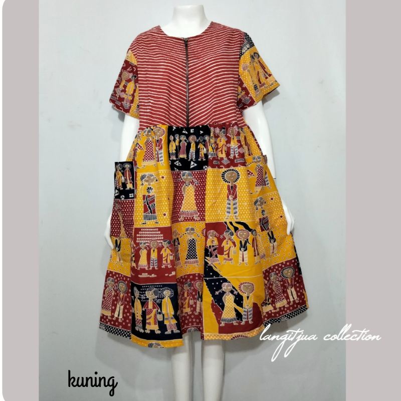 NUSANTARA BATIK DRESS BUMIL TRENDY BUSUI FRIENDLY