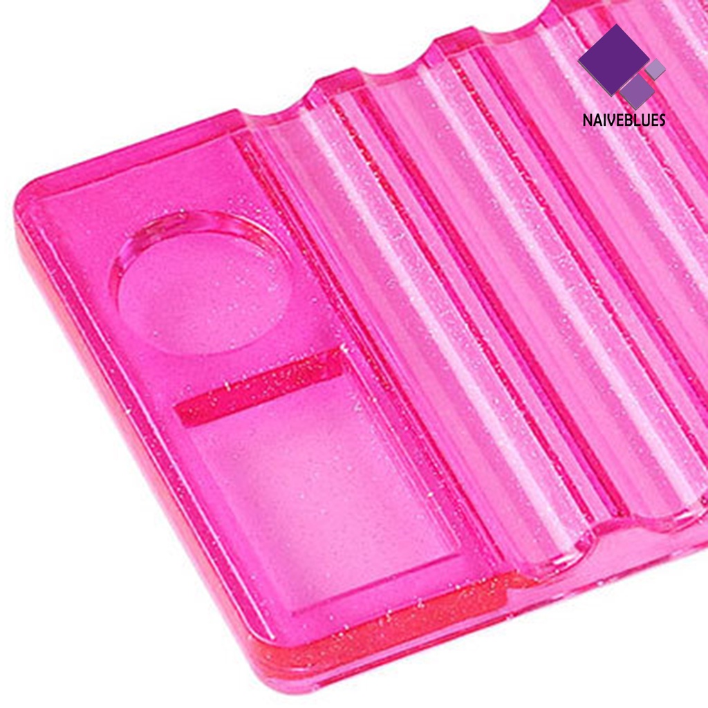 Naiveblue &gt; Holder Kuas Nail Art / Manicure DIY 7 Slot Untuk Wanita