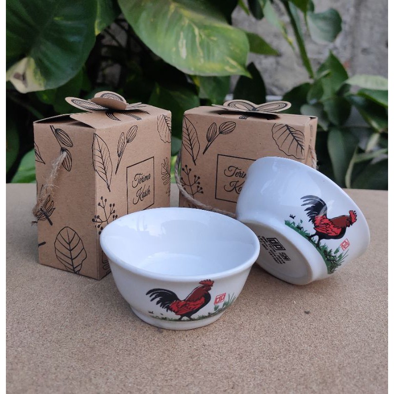 SOUVENIR MANGKOK AYAM JAGO MINI TEMPAT SAMBAL SOUVENIR PERNIKAHAN