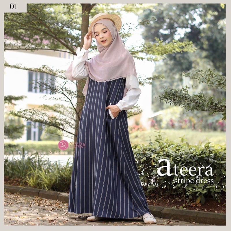 ATEERA STRIPE 01 DRESS ZIZARA