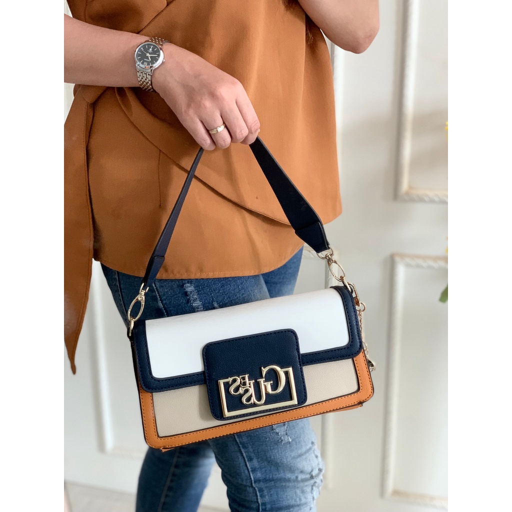 TAS SELEMPANG WANITA GS GS156 TOP HANDLE SLING BAG PREMIUM IMPORT