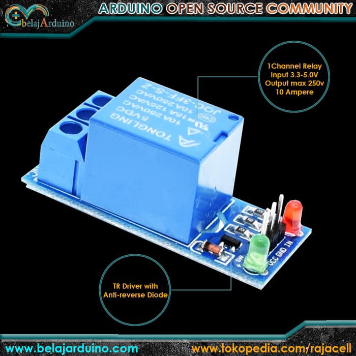 Module Relay 1 Channel 5V for Arduino ( Best Quality )