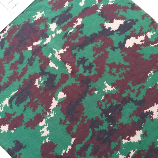 Jual Kain Loreng NKRI- PE (Polyester) 40dk (Double Knit)