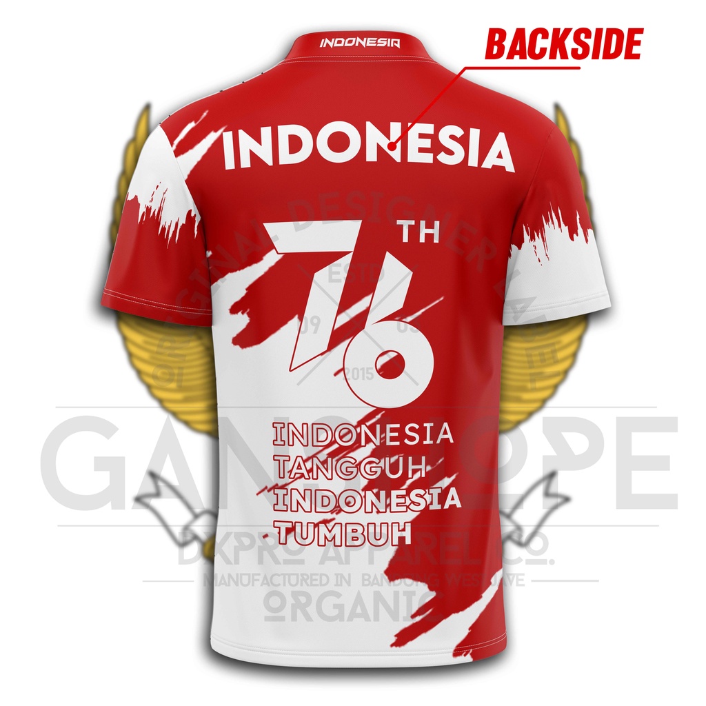 BAJU KAOS JERSEY PREMIUM INDONESIA TANGGUH INDONESIA TUMBUH HUT RI 78 - VOL SERIES VII