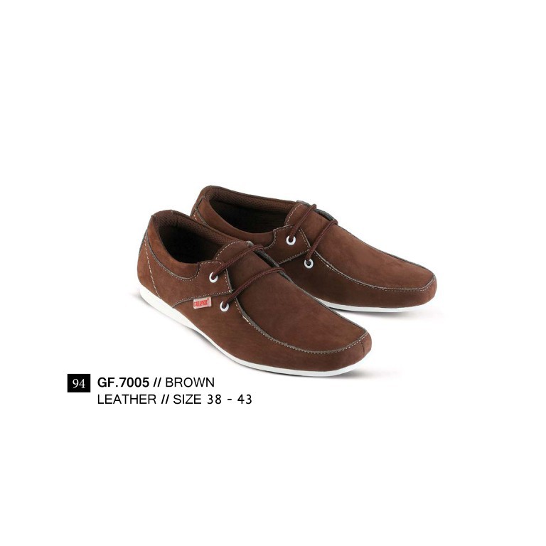 SEPATU SNEAKERS PRIA BROWN 38 sd 43 GF7005 GF