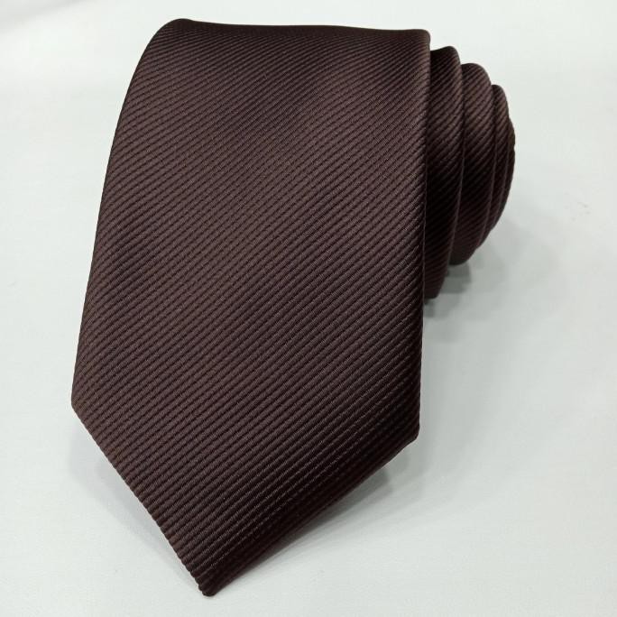 Dasi Coklat Polos Dasi Coklat Panjang Murah Dasi Pesta Wedding Kantor