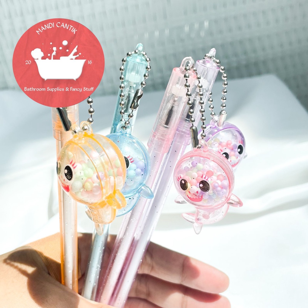 

Pulpen gantungan baby shark hiu bayi lucu imut pen pena alat tulis kantor sekolah kado unik warna warni COD TERMURAH