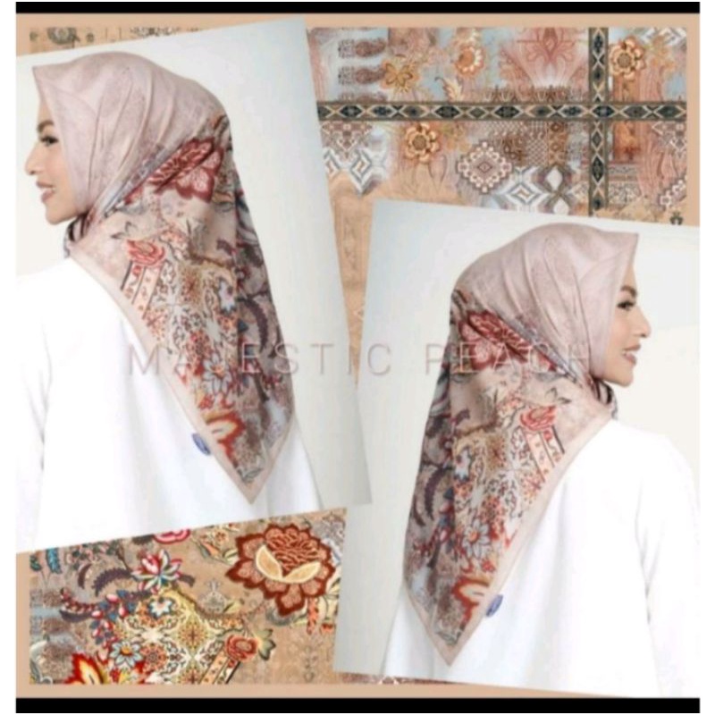 Mandjha Ivan Gunawan ori orginal Scarf majestic Peach, Warna Pink Solf out ssjesdnfv