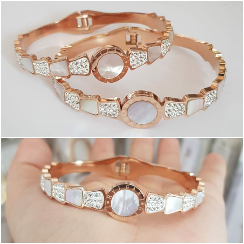 gelang titanium rose gold