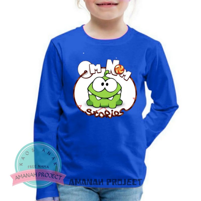 BAJU ANAK LENGAN PANJANG OM NOM BAHAN PREMIUM