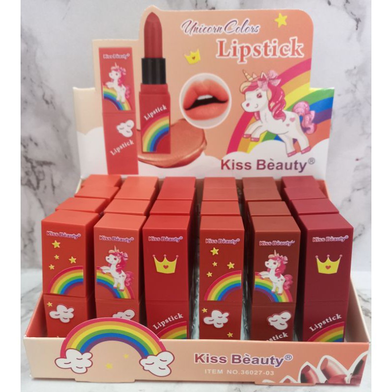 [PER 6 PCS] LIPSTICK KISS BEAUTY UNICORN NO.36027-03