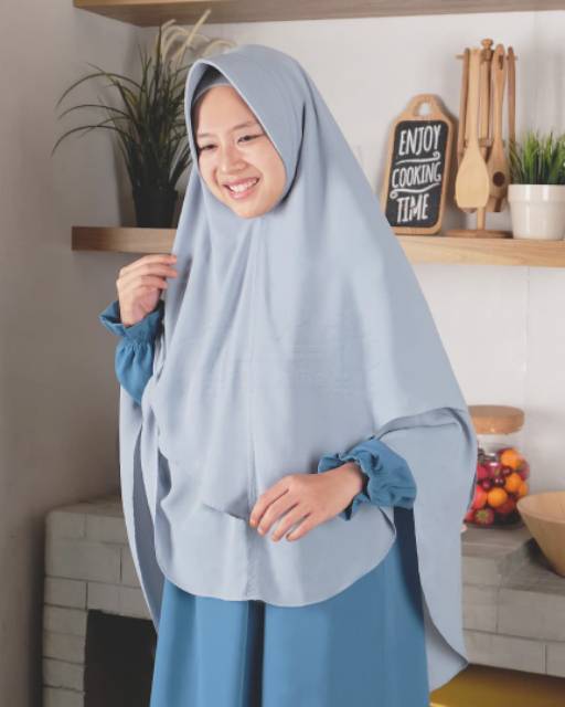 KHIMAR FITRI Jilbab instan model Pet Bergo antem pinguin terbaru viral 2 layer by hijab alila