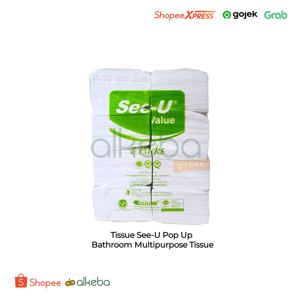 Tissue See-U Pop Up Bathroom Multipurpose Tissue BMT (150 sheets) promo