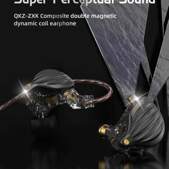 QKZ ZXK with Mic Super Perceptual Sound In Ear Monitor Earphone