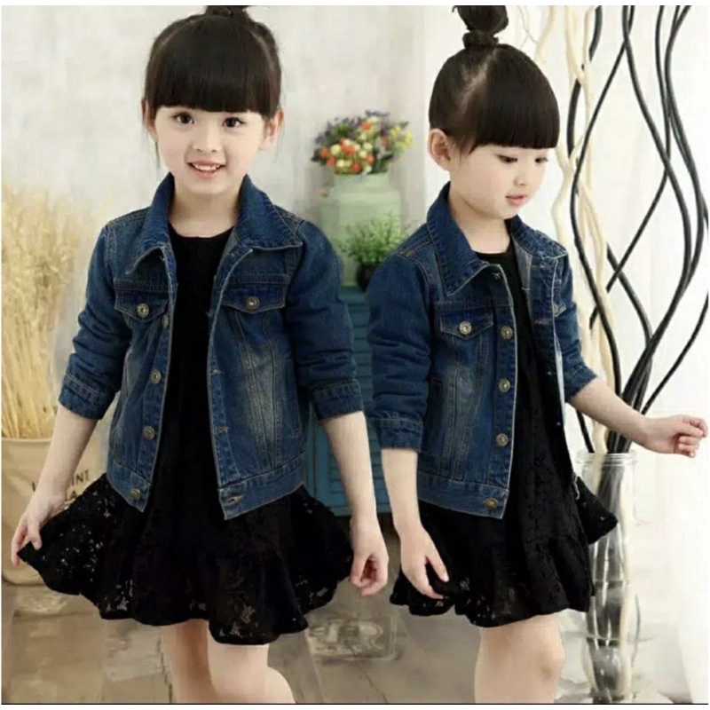 jaket jeans anak jaket anak laki laki dan perempuan 2-8 tahun