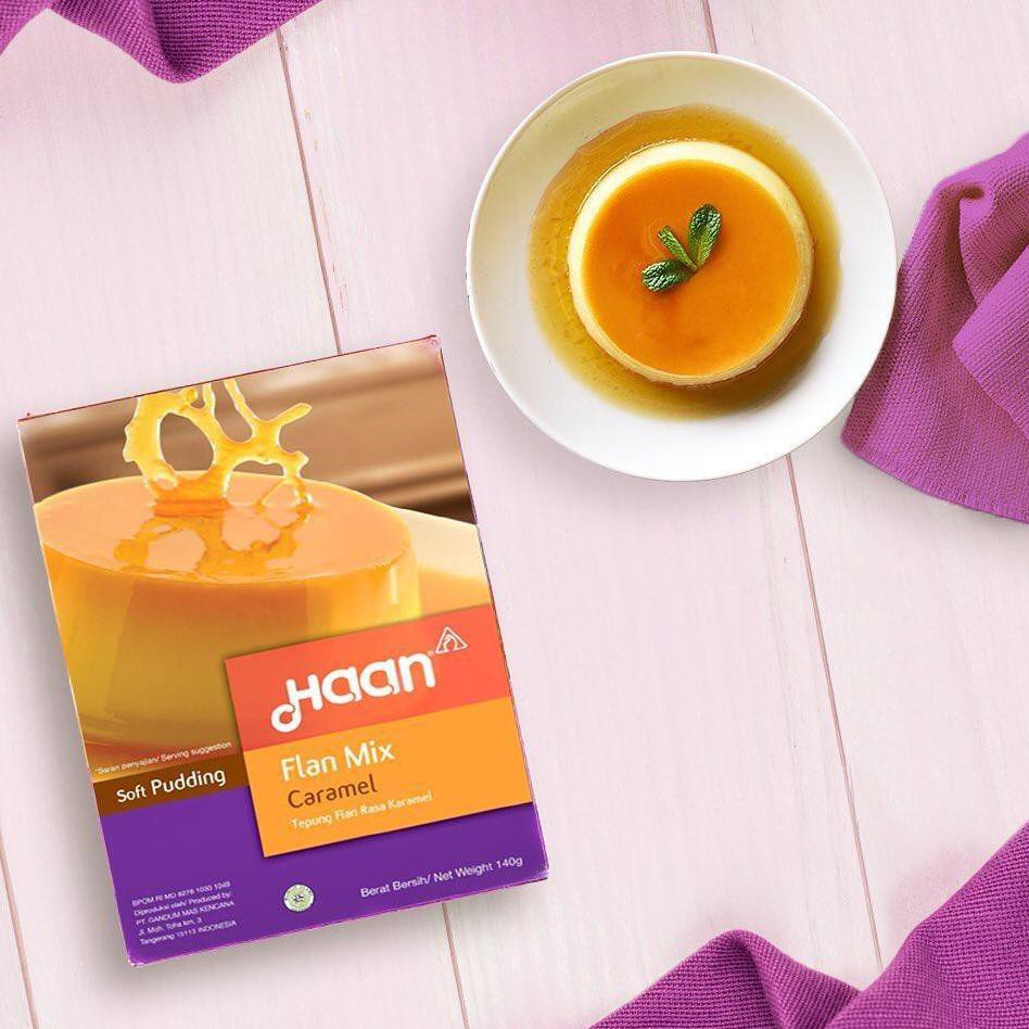 

TERBARU!!!! Caramel Puding HAAN 140Gr Soft Pudding Flan Mix Lembut Karamel