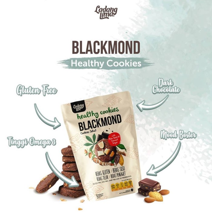 

PROMO [COD] Ladang Lima Gluten Free Blackmond Cookies - 180 Gr