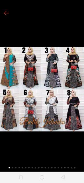 Gamis Batik Manggar,sekar,cantik, Kubis,kupu,padi,daun/cod