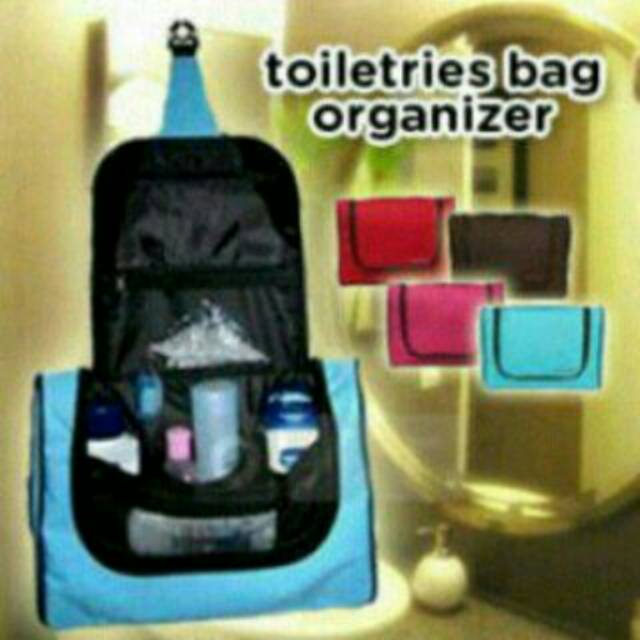 Toilet bag organizer (TBO)