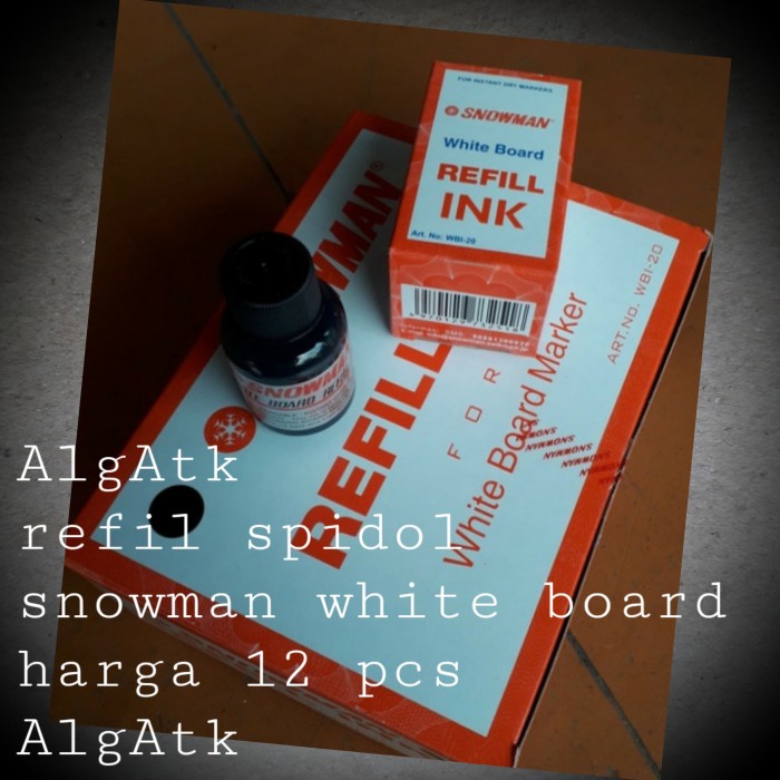 

Mantap Snowman. Refill Tinta Wahite Board. Bagus