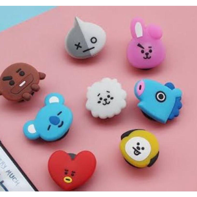 K-Pop Socket BT21 / Air Bag Cell Phone Bracket / Ring Stand Pegangan Tempelan Hp BTS