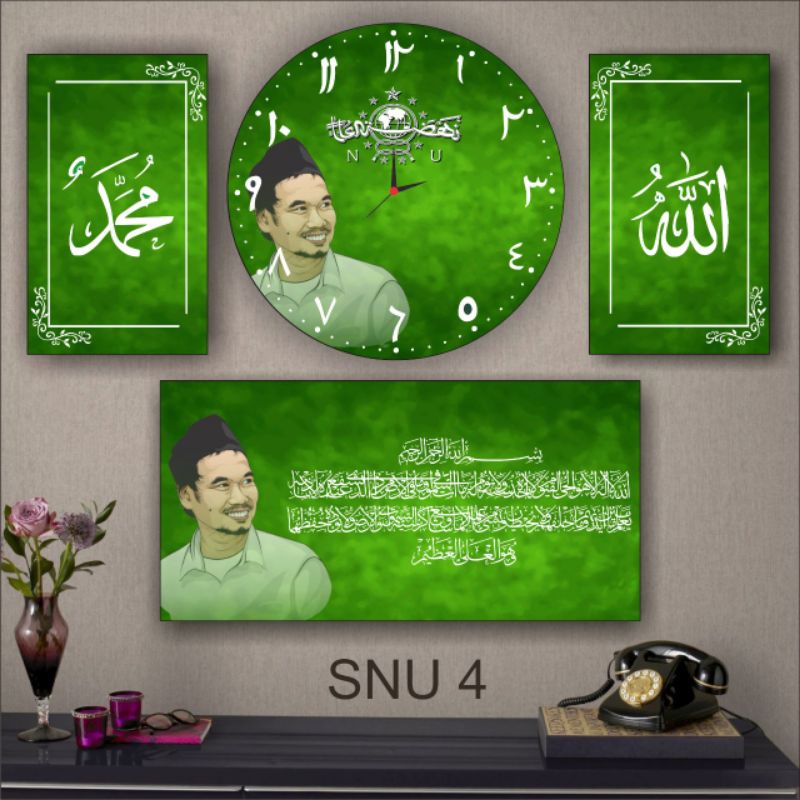 Jam Dinding ulama / Jam Dinding NU Unik 1Set-3