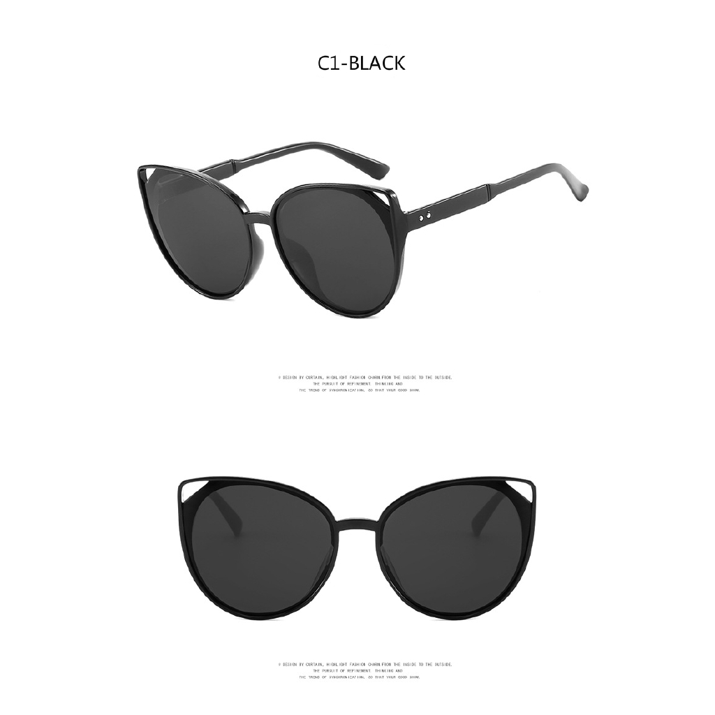 Fashion retro men and women European and American ins trend cat eye sunglasses