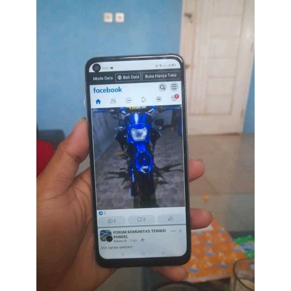 realme 7 pro fullset minus lcd kw..n backdor