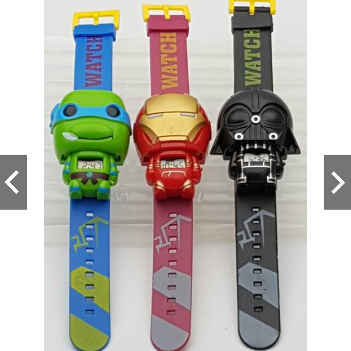 (G_W)Jam Tangan Anak-Anak Character Multifunction Rubber Digital