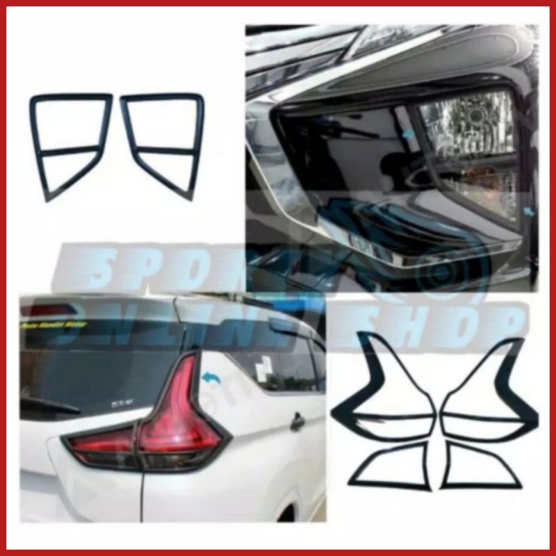 Garnish Lampu Xpander Warna Hitam Dop