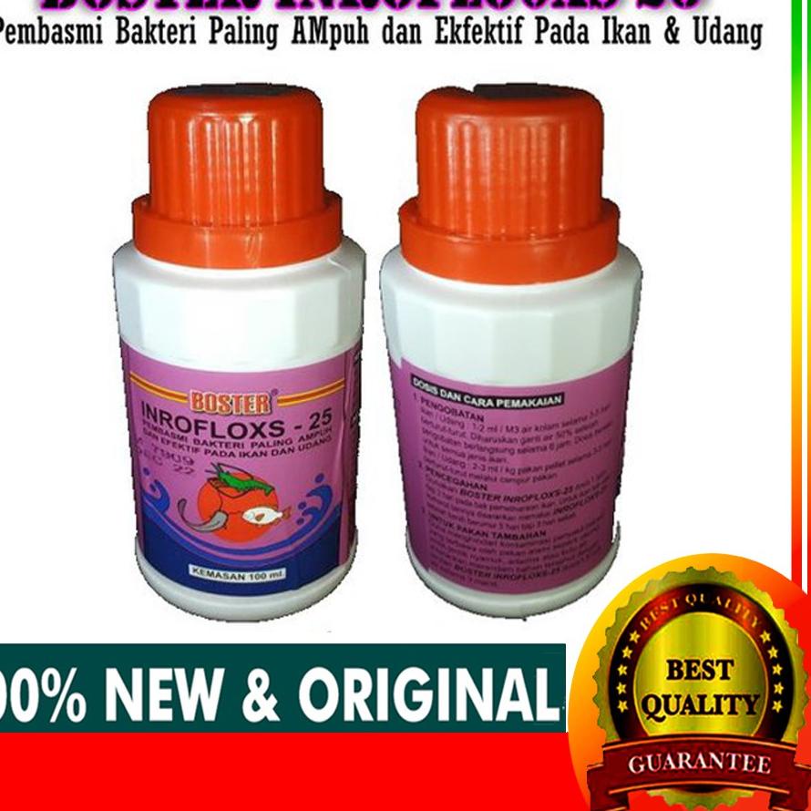 BOSTER INROFLOX Obat Antibiotik BOOSTER INROFLOXS Mengandung Enrofloxacin 25% Cair 100 Ml & Bubuk 10